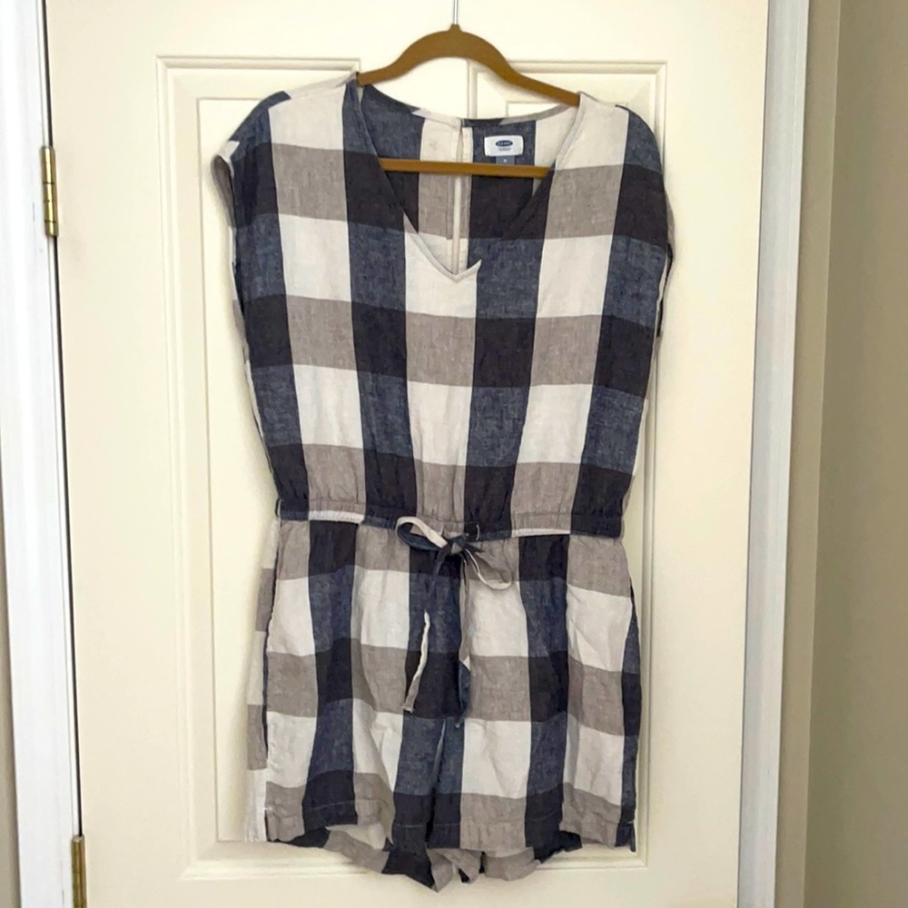 Women’s plaid Romper